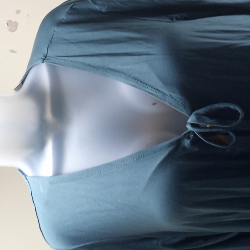 LOGO LORI GOLDSTEIN TIE AT BUST LACE CARDIGAN SZ.M - Picture 3 of 10